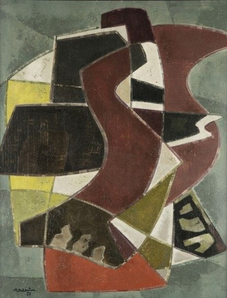 Francis MONTANIER (1895-1974)
L’Oiseau et l’ombre, 1973
Huile sur panneau.
Signée et datée en bas à gauche.
Signée au pochoir et titrée au dos
81 x 65 cm
