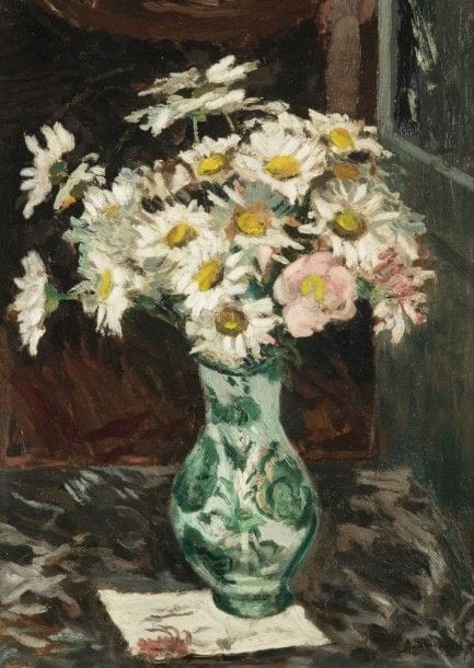 Alfred SWIEYKOWSKI (1869-1953)
Bouquet de marguerites
Huile sur toile.
Signée en bas à droite.
46 x 33 cm