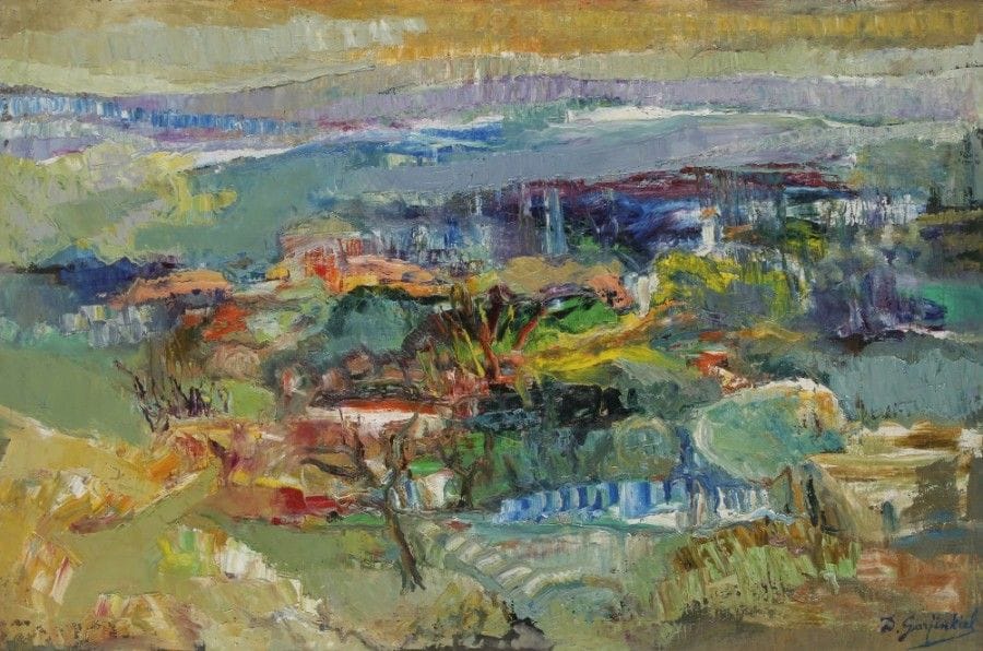 David GARFINKIEL (1902-1970)
Paysage
Huile sur toile.
Signée en bas à droite.
60 x 92 cm
Exposition : 
Salon des Indépendants, 1970, section Expressionnistes.