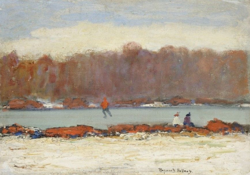 Raymond HOLLAND (1886-1934)
Patineurs
Huile sur carton.
Signée en bas à droite.
(Restaurations)
25 x 35.5 cm