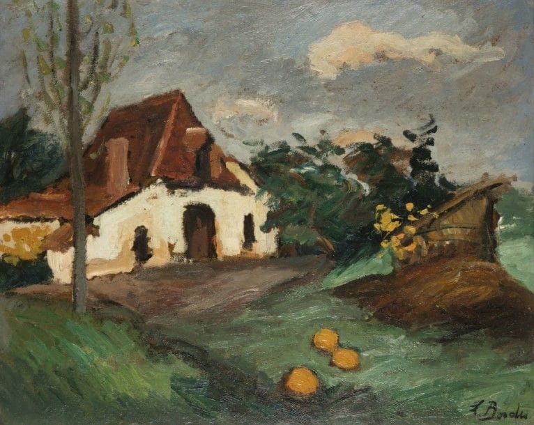 Léonard BORDES (1898-1969)
La Ferme
Huile sur carton.
Signée en bas à droite.
(Petit manque)
50 x 61 cm