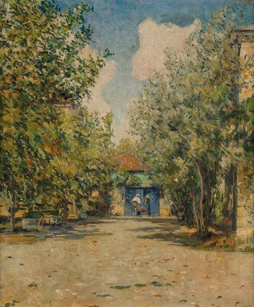 ÉCOLE FRANçAISE
La Porte du chai
Huile sur toile.
Non signée.
61 x 50 cm
