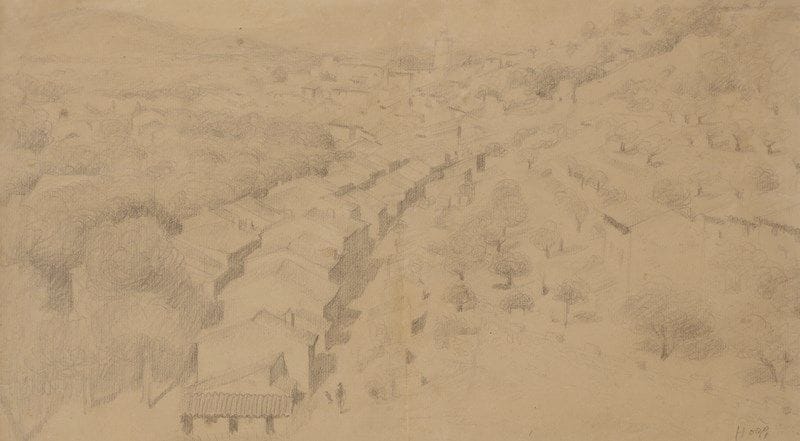 Paul HOGG (1892-1985)
Paysage
Dessin à la mine de plomb.
Signé en bas à droite.
31 x 48 cm
Provenance : 
Ancienne collection Charles Despiau.
