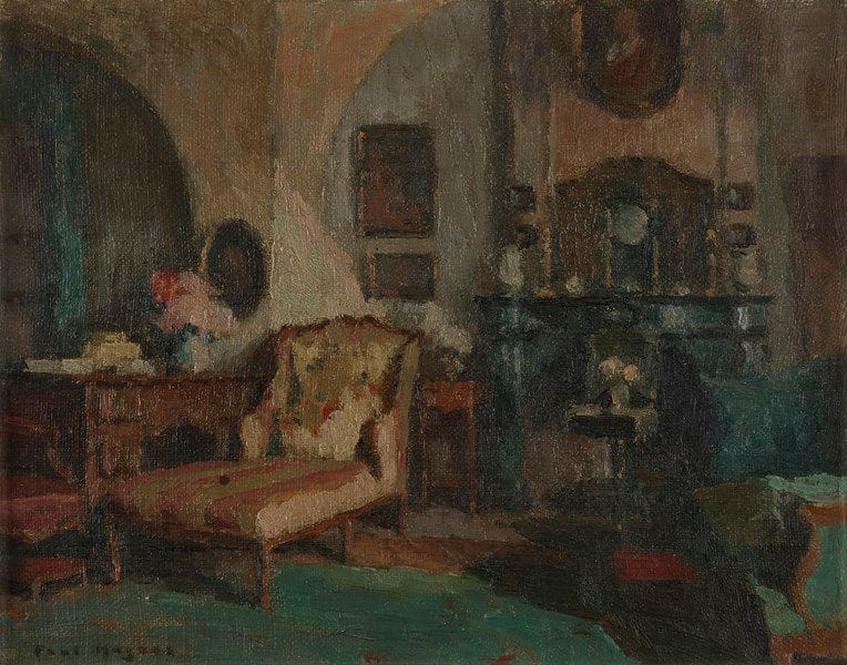 Paul Jean HUGUES (1891-1950)
Intérieur
Huile sur carton toilé.
Signée en bas à gauche.
18.5 x 23.5 cm