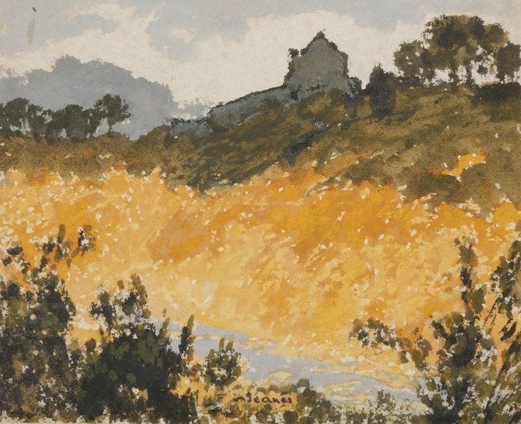 Sigismond JEANÉS (1862-1952)
Paysages, 1936
4 aquarelles.
Signées.
Trois titrées et datées au dos.
12 x 14.5 cm chacune