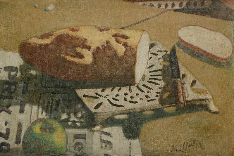 François JOUSSELIN (1926-2009)
Nature morte, vers 1935-40
Huile sur toile.
Signée en bas à droite.
27 x 41 cm