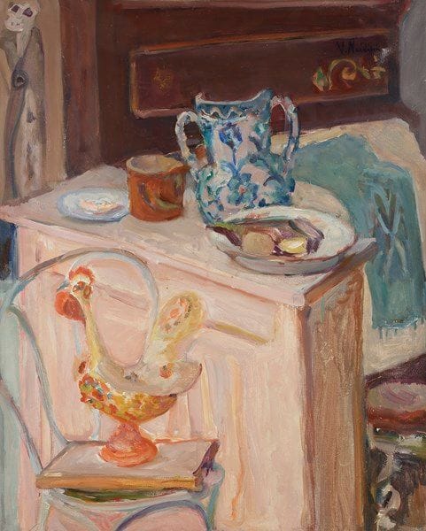 Vladimir NAIDITCH (1903-1980)
Intérieur aux bibelots
Huile sur toile.
Porte le timbre de la signature en haut à droite.
73 x 60 cm