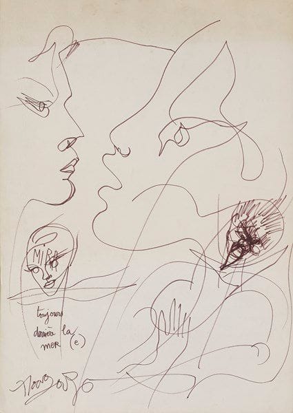 Claude NOUGARO (1929-2004)
Personnages
3 dessins au feutre.
Signés.
(Petite déchirure au milieu du bord gauche et pliures).
Environ 54 x 37.5 cm chaque
