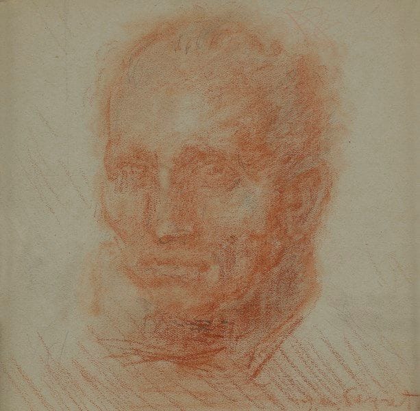 Isidore-Marie PEYRET (1880-1962)
Portrait d’homme
Sanguine.
Signée en bas à droite.
15 x 16 cm