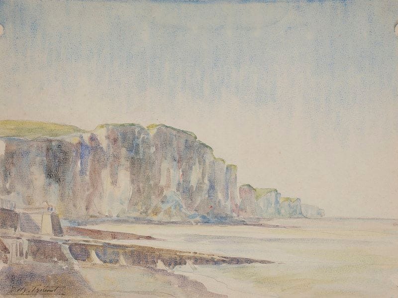 Georges-Henri TRIBOUT (1884-1962)
Bord de mer et falaises
Aquarelle.
Signée en bas à gauche.
31 x 41 cm