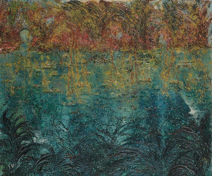 Fernand WEIL (1894-1958)
Mare à Caussade, 1955
Huile sur toile.
Signée en bas à gauche. Signée et datée au dos.
54 x 65 cm