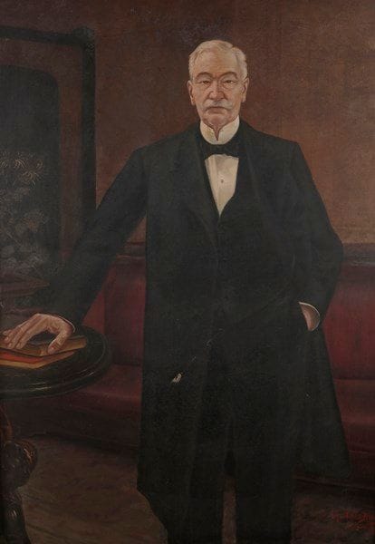 Charles de CASABIANCA (1864-?)
Portrait d’homme en pied, 1924
Huile sur toile.
Signée et datée en bas à droite.
(Accident).
130 x 97 cm