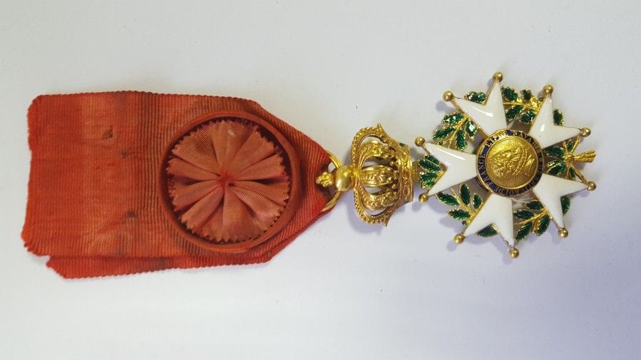 France. Légion d’Honneur. Monarchie de Juillet
Croix d’officier. Or, émail.