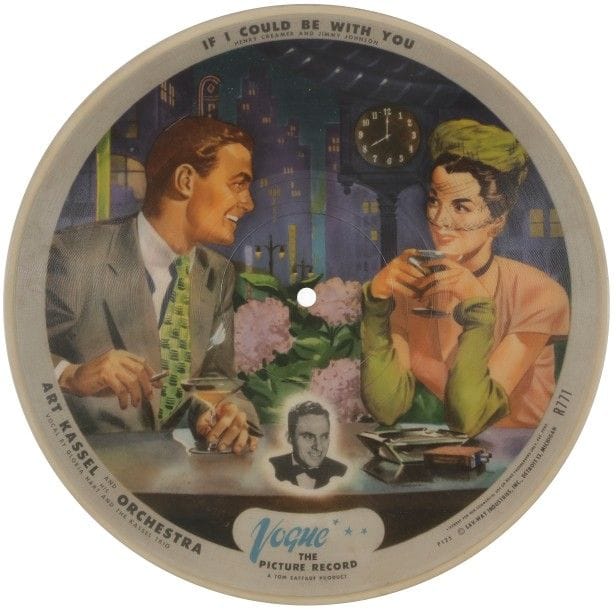 ART KASSEL 
78 T Picture Disque VOGUE «If I could be with you».
VG