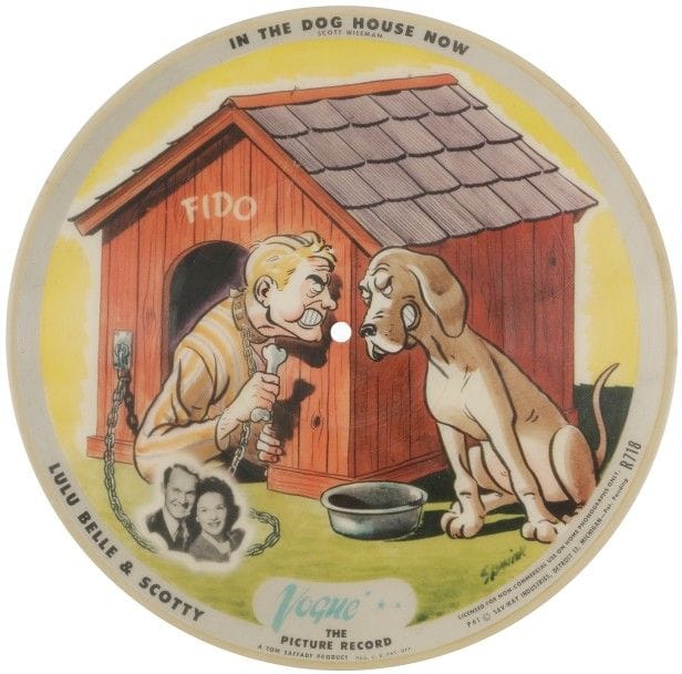 LULU BELLE & SCOTTY
78 T Picture Disque VOGUE «In the dog house now».
VG+