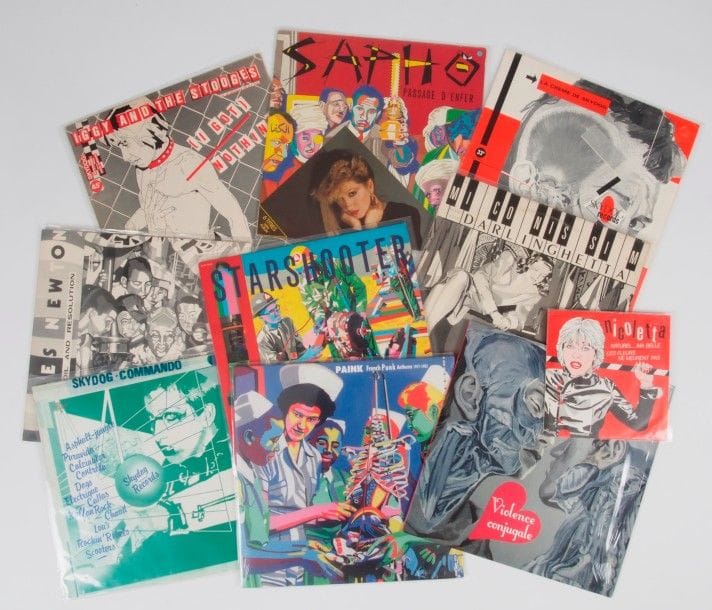 BAZOOKA / KIKI & LOULOU PICASSO
Lot de 12 pochettes vinyles.
Pochettes et disques VG+ / VG++ / EX