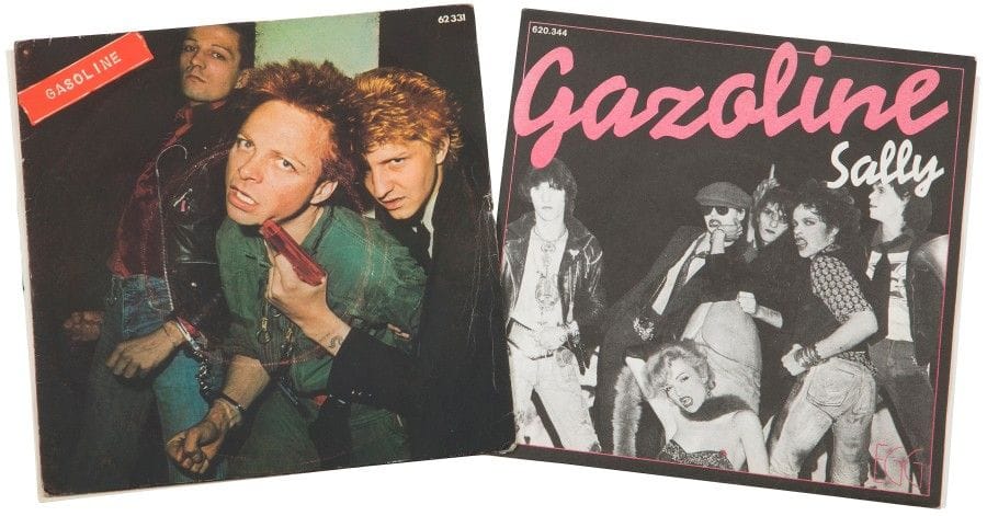 GAZOLINE
Lot de deux 45 T «Killer Man / Radio Flic» et «Sally / Electric Injestion Flic», Label EGG, édition France, 1977.
VG+ / VG++ / EX