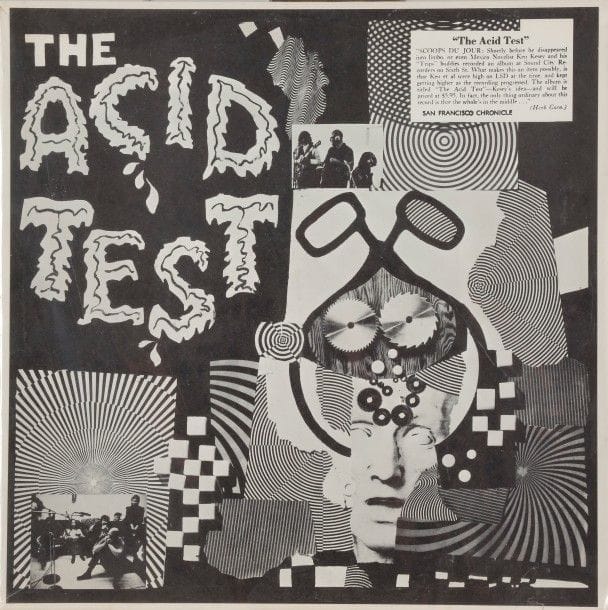 KEN KESEY 
33 T «The Acid test», Label Sound City. Édition U.S.A., 1966.
Pochette et disque VG++