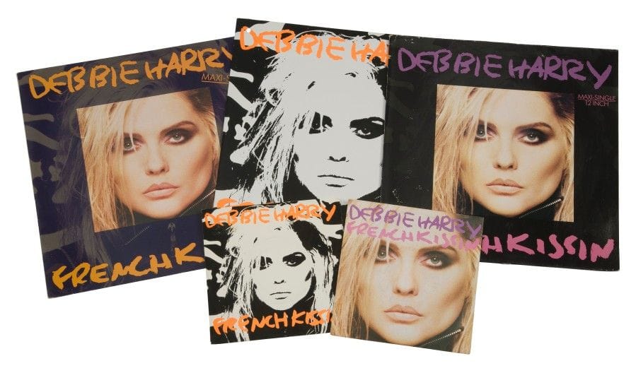 ANDY WARHOL
Lot de 3 Maxi 12’ «French Kissin» et deux 45 T (1986).
Pochettes et disques VG+ / VG++