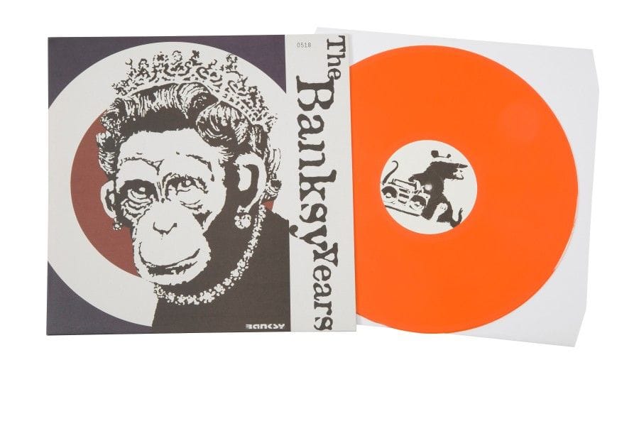 BANKSY
Maxi 45 T «The Banksy Years», Label BANKS01, édition U.K., 2008. Disque vinyle orange.
Pochette et disque VG++ / EX