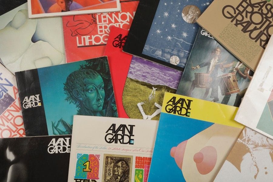 AVANT-GARDE
Magazine N°1 à 14, édition U.S.A., 1968-1971.
Bon état.
