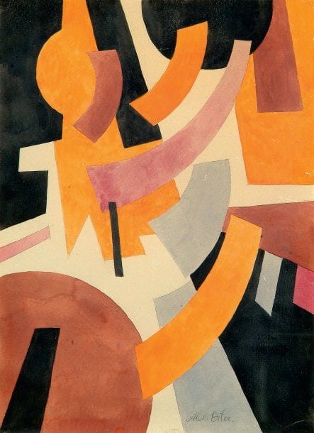 Alexandra EXTER (Biélostok, 1882 - Fontenay-aux-Roses, 1949)
Gouache et crayon noir, porte une signature en bas vers la droite. 43 x 31 cm Provenance : - Atelier de l'artiste. - Ancienne collection du Dr Krichesky-Rappaport. Bibliographie : Figurera dans le catalogue raisonné de l'oeuvre d'Alexandra Exter actuellement en préparation par M. Kovalenko. Un certificat de Nadia Filatoff, en date du 26 avril 2006, sera remis à l'acquéreur (qui date cette oeuvre vers 1916-1917). Un certificat de M. Kovalenko, en date du 8 mai 2008, sera remis à l'acquéreur (qui date cette oeuvre de 1921).