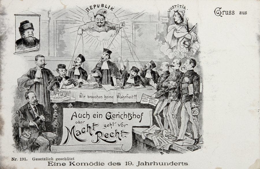 AFFAIRE DREYFUS - Cartes postales allemandes, 15 cartes diverses.