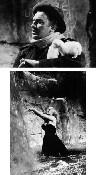 Pierluigi Praturlon (1924-1999)
La Dolce Vita, 1960. De Federico Fellini, avec Anita Ekberg, Marcello Mastroianni et Magali Noël. Sept tirages argentiques d'époque et un contretype. Tampon du film et tampon Pierluigi aux versos. 24 x 18 cm.