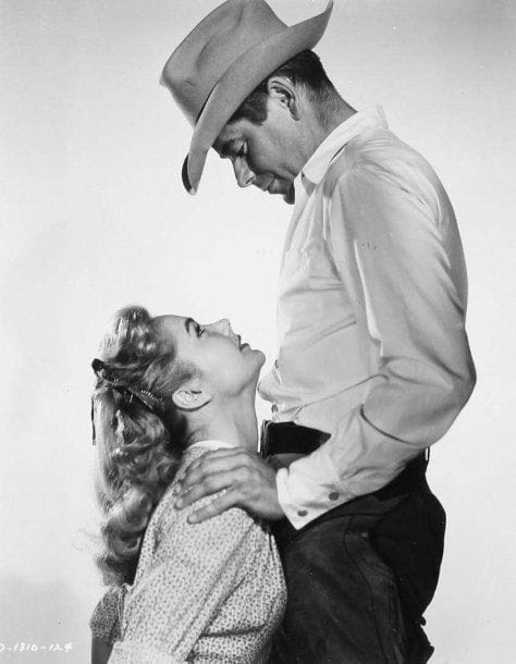 Jubal (L'homme de nulle part), 1956. De Delmer Daves, avec Glenn Ford, Ernest Borgnine, Rod Steiger, Valerie French et Felicia Farr. Neuf tirages d'exploitation d'époque. 25,5 x 20,5 cm. On joint un document tapuscrit.