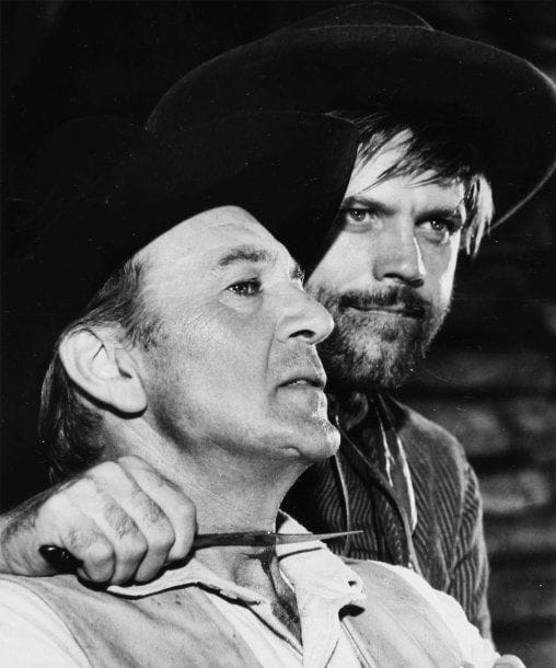 Man of the West (L'homme de l'Ouest), 1958. De Anthony Mann, avec Cary Grant, Julie London et Jack Lord. Huit tirages argentiques et d'exploitation d'époque par Dick Miller (Globe Photos) et divers. Tampon de presse aux versos. 25,5 x 20,5 cm.