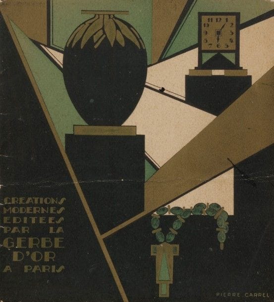 Fernand GRANGE (XXe) - LA GERBE D’OR
Catalogue commercial sous forme de portfolio contenant 20 planches dont certaines en couleurs. Plat de couverture d’après Pierre Carrel. Chemise défraîchie et présentant déchirures et pliures. Format des planches : 18,5 x 17 cm