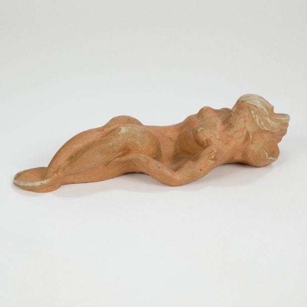 Jean-Baptiste GAUVENET (1885-1967)
Sirène
Sculpture. Épreuve en céramique patinée façon terre cuite. Queue cassée et recollée. Signée JB GAUVENET et datée (19)53. 8 x 30 x 11 cm