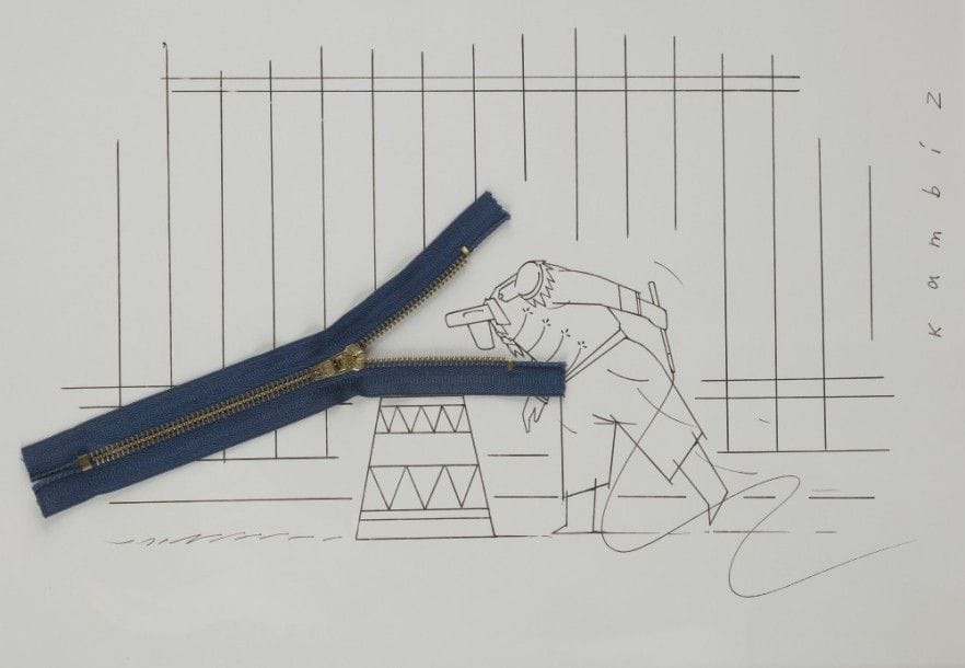Kambiz DERAMBAKHSH [iranien] (né en 1942)
Homme et crocodile
Dessin à l’encre et collage.
Signé en bas à droite.
41 x 28 cm
