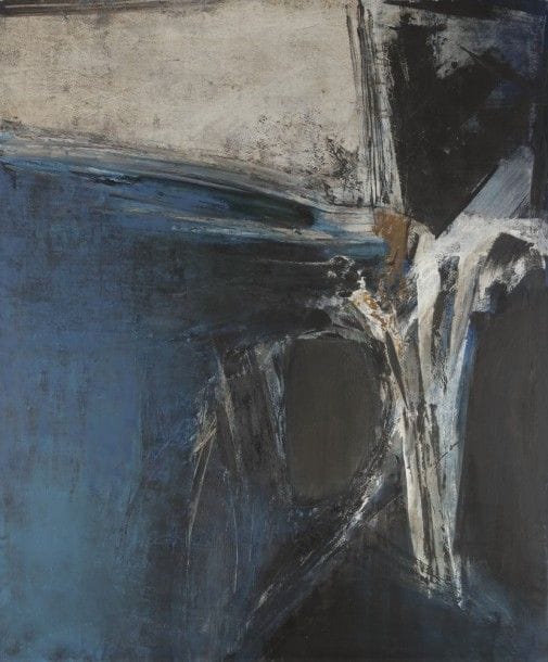 María Luisa PACHECO [bolivienne]
Montauk, 1961
Huile sur toile.
Signée en bas à droite.
Signée, datée et titrée au dos.
100 x 120 cm

