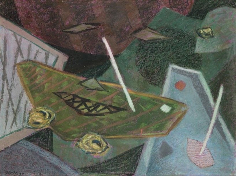 Henri GOETZ [franco-américain] (1909-1989)
Les Vaux de Cambray, 1976
Pastel.
Signé et daté en bas à gauche.
49 x 63 cm

Provenance :
Galerie Bellint, Paris.
L’oeuvre sera reproduite au Tome II du Catalogue Raisonné en préparation par Monsieur Frédéric Nocera.
