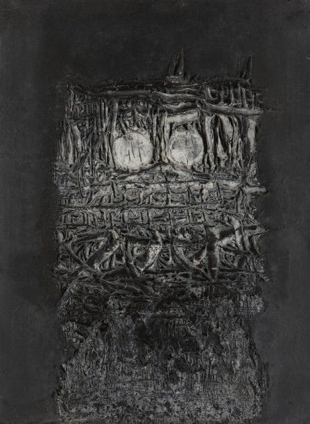 Franz BEER [autrichien] (né en 1929)
Composition, 1965
Huile sur toile.
Signée et datée au dos.
81 x 60 cm
