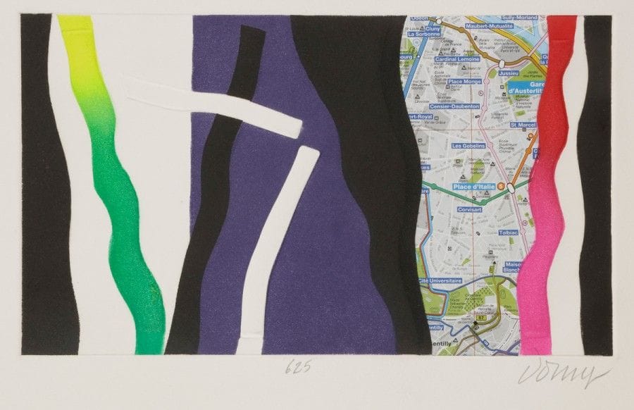 Bertrand DORNY (né en 1931)
625
Aquatinte, gaufrage et collage.
Signée.
17.5 x 30.5 cm