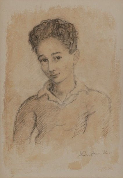 Léon ZACK [franco-russe] (1892-1980)
Jeune garçon en buste, 1936
Dessin à la mine de plomb et lavis d’encre.
Signée et datée en bas à droite.
31 x 22.5 cm
Provenance : 
Collection Georges Coppel, Paris.