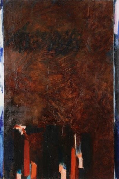 Gérald COLLOT (né en 1927)
Au seuil de la nuit, 1989
Huile sur toile.
Signée, datée et titrée au dos.
146 x 97 cm
Provenance :
Galerie Jacquester, Paris.