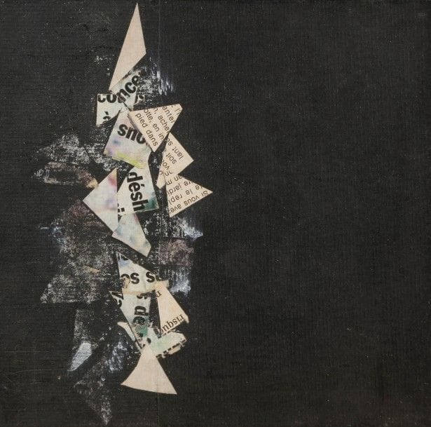 FITZIA [mexicain] (né en 1931)
Armoriaz, 1997
Collage.
Signé et daté en bas à droite.
Signé, datée, titrée et dédicacée au dos.
16 x 16 cm
Provenance : 
Succession Jacques et Ester Topiol, ancienne galerie Jacquester, Paris.