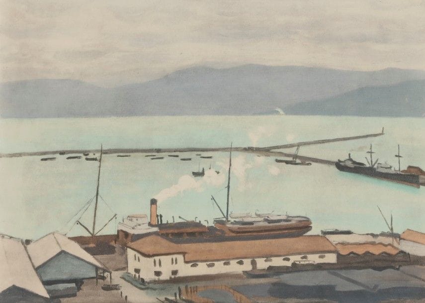 Albert MARQUET (1875-1947)
Port en Algérie
Lithographie.
Signée dans la planche.
31 x 43 cm