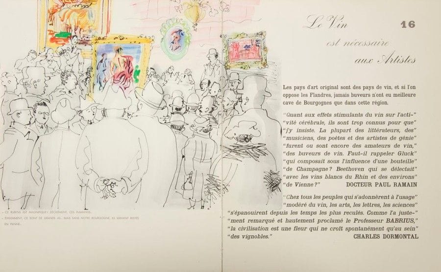 [ŒNOLOGIE - NICOLAS VINS] Gaston Derys, Mon docteur Le Vin, Draeger Frères, 1936.
Illustrations de Raoul Dufy. Typographies de CASSANDRE.