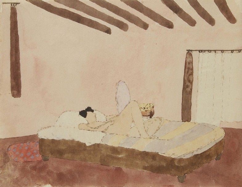 Jean DARQUET (1918-2012)
Femme endormi
5 aquarelles.
21 x 27 cm chaque.
