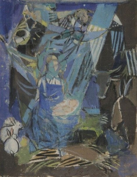Jan EKIERT (1907-1993)
La Crèche
Gouache.
Signée en pied.
11 x 8,5 cm