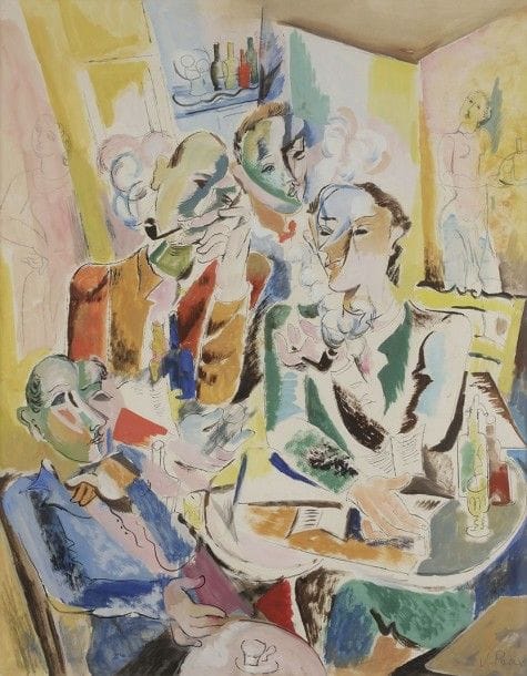 Valentine PRAX (1897 - 1981)
La Vie de Bohème
Gouache.
Signée en bas à droite.
60 x 47 cm