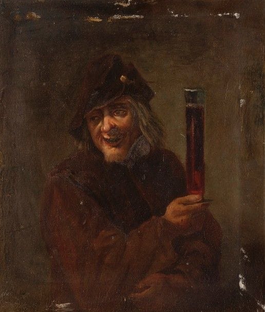 École FLAMANDE du XIXe siècle
Le buveur
Cuivre
21 x 18 cm