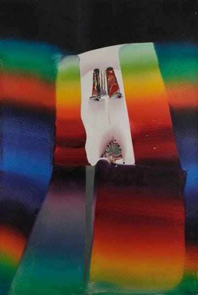 Atila Biro dit, ATILA [hongrois] (1931-1987)
Personnage, 1974
Huile sur toile.
Signée et datée en bas à droite.
(Accidents).
195 x 130 cm