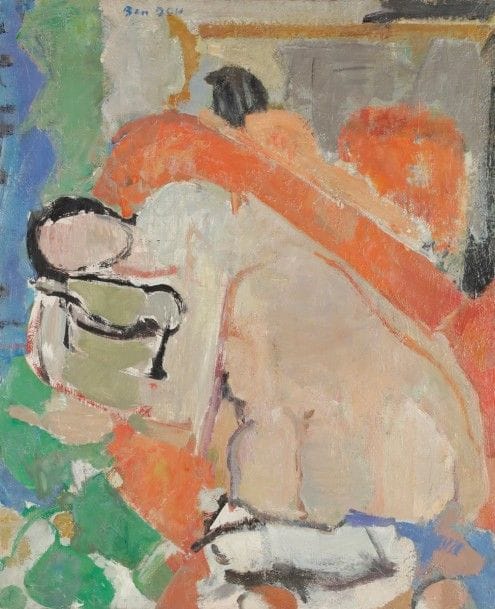 Hanna BEN DOV (1920-1909)
Nu étendu
Huile sur toile.
Signée en haut à gauche.
71 x 58 cm
