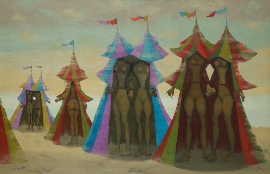 Lucien COUTAUD (1904-1977)
Autre Normandie pittoresque, 1971
Huile sur toile.
Signée et datée en bas à gauche.
Signée, datée et titrée au dos.
65 x 100 cm