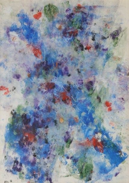 Oleg LIAGATCHEV (né en 1939)
Signes, 1986
Acrylique sur papier.
Signée et datée en bas à gauche.
49 x 39 cm